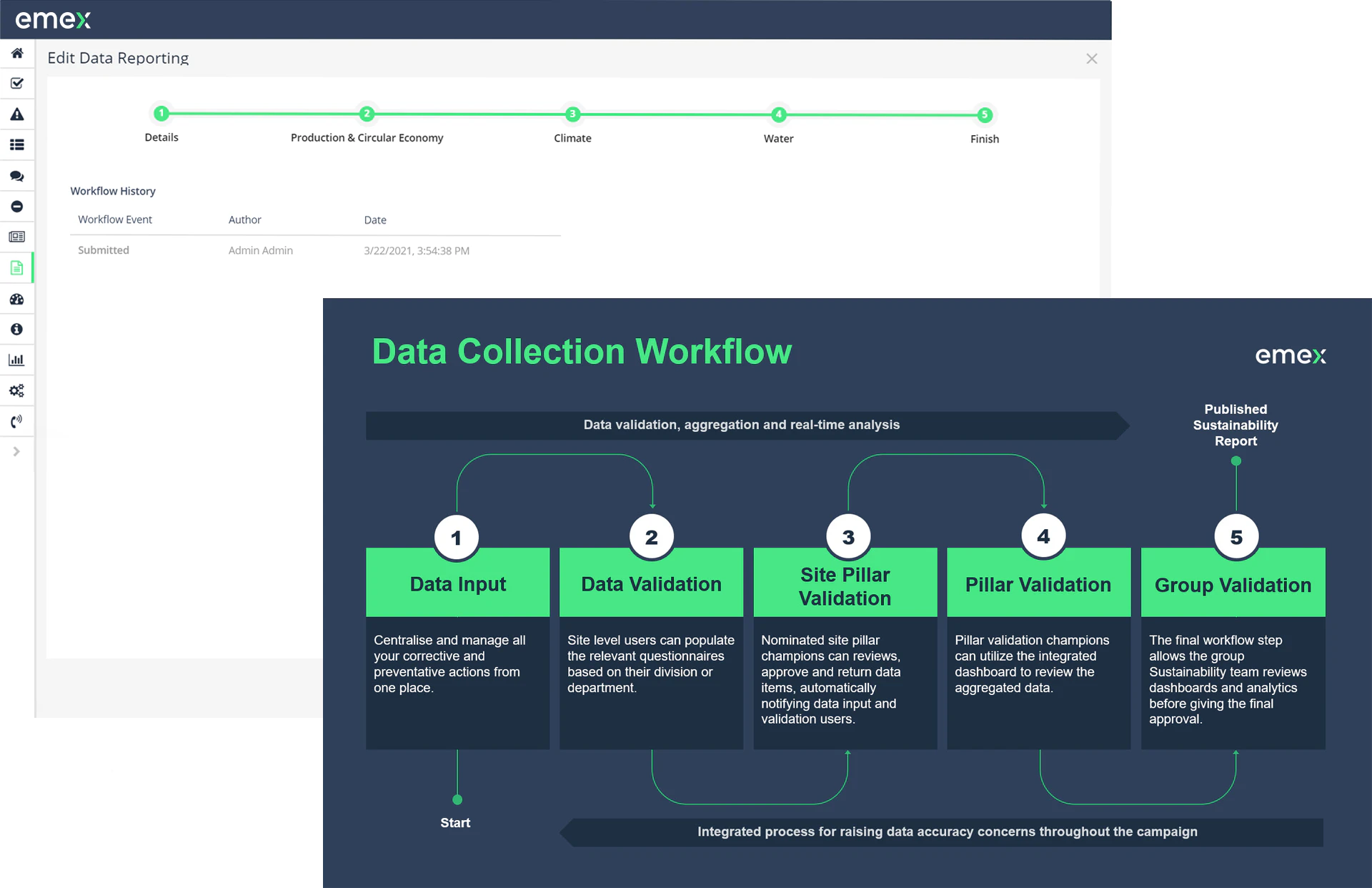 screenshot of Emex EHS & ESG Software